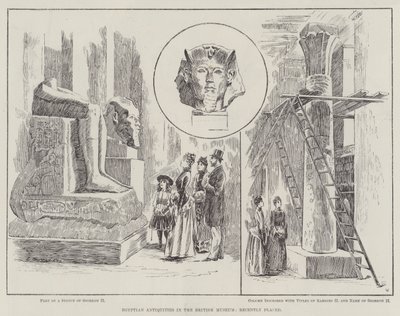 Egyptiska antikviteter i British Museum, nyligen placerad av Edward Morant Cox